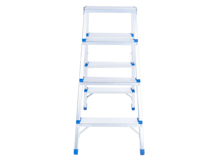 Drabina aluminiowa 4-stopniowa dwustronna 150kg