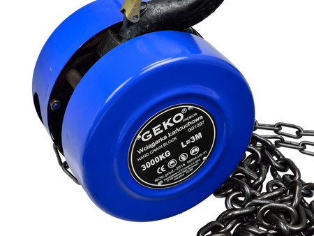 Wyciągarka łańcuchowa PREMIUM 3T x 3m GEKO