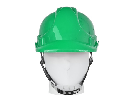 Kask ochronny budowlany BHP regulowany – zielony (50)