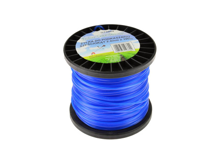 Żyłka do kosy podkaszarki sześciokąt 2,4mm x 100m