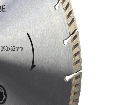 Tarcza diamentowa 350mm x 32mm szara-laser GEKO