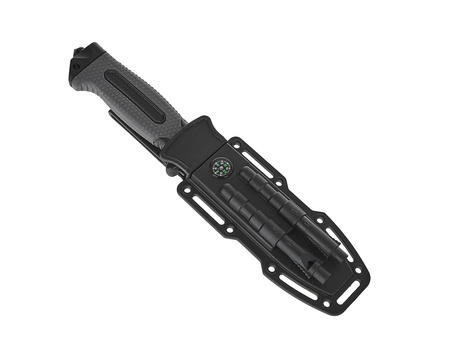 Nóż taktyczny 275/135mm z kaburą BLACK SURVIVAL SERIES (6/24)