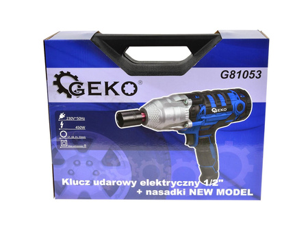 Klucz udarowy elektryczny 1/2" new design + nasadki