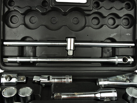 Zestaw kluczy nasadowych 26el. 3/4" 21-65 6-kątne
