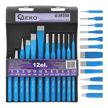 Zestaw przecinaków punktaków 12el. CR-V