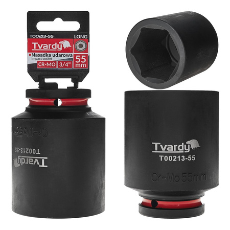 WYTRZYMAŁA NASADKA UDAROWA KRÓTKA 3/4" 60mm CR-MO TVARDY