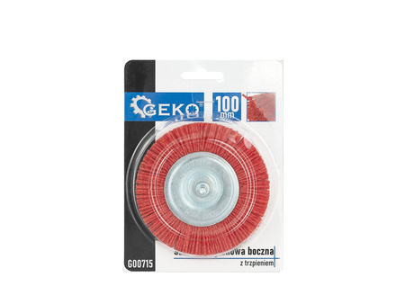 Szczotka boczna nylon trzpień  100mm (100)