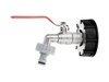 Zestaw – IBC nakrętka S60x6 + kran 3/4" z wyjściem na GZ 1" + nypel do szybkozłącza – mauser