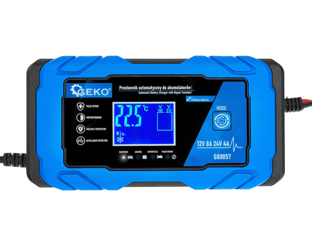 Prostownik automatyczny do akumulatorów z funkcją naprawy 12/24V 8A