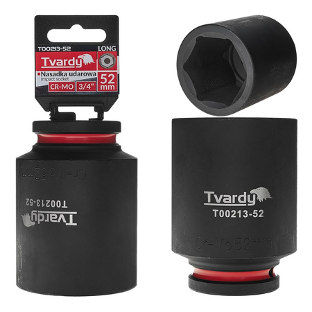 WYTRZYMAŁA NASADKA UDAROWA KRÓTKA 3/4" 55mm CR-MO TVARDY