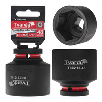 WYTRZYMAŁA NASADKA UDAROWA KRÓTKA 3/4" 48mm CR-MO TVARDY