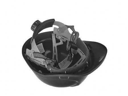 Kask ochronny budowlany BHP regulowany – czarny (50)