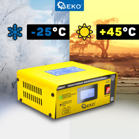 Prostownik mikroprocesorowy LCD 12/24V