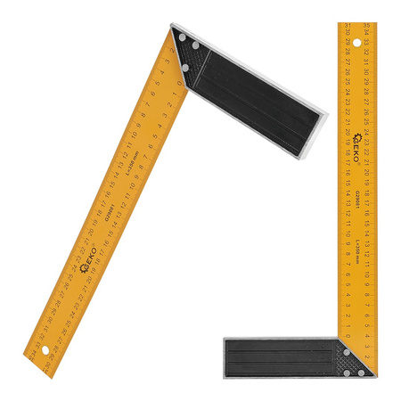 KĄTOWNIK STOLARSKI BUDOWLANY 250MM ALUMINIOWY