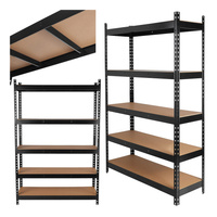 Regał magazynowy czarny 180x40x120cm 280kg wzmocniony