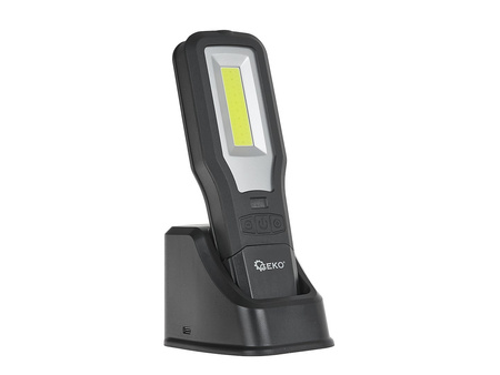 Lampa warsztatowa POWERBANK z magnesem i regulacją + stacja ładująca LED COB 10W + 5W 2000mAh 550lm IP54 (10/20)
