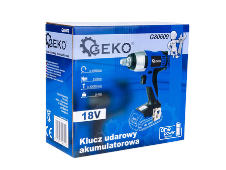 Klucz udarowy akumulatorowy 18V Li-ion ½"