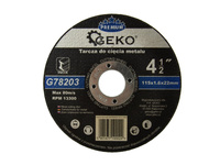 Tarcza do cięcia metalu GEKO PREMIUM 115x1.6