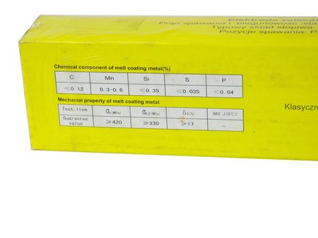 Elektrody spawalnicze 4mm x 350mm różowe (5kg)