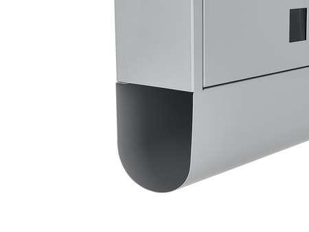 Skrzynka na listy 34x30,7x10cm /Szara