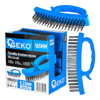 Szczotka druciana ręczna z plastikową rączką 165mm – kartonik wystawowy