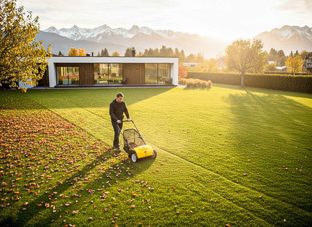 Zamiatarka ręczna do liści 53cm JG