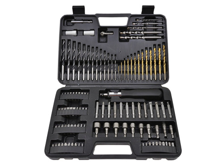 Zestaw osprzętu wiertła bity 110el. (5)