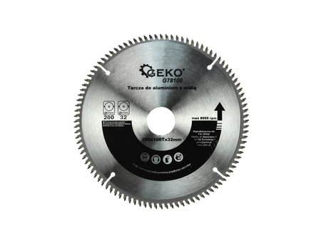 Tarcza do aluminium z widią 200x32x100T + zestaw redukcji