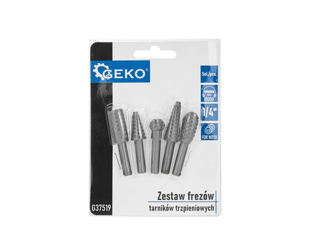 Zestaw frezów – tarników trzpieniowych do drewna 5el (25/100)