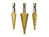 Kpl.wierteł stożkowych 1/4" Hex 3szt. (3-12,4-12,4-20mm) (100)