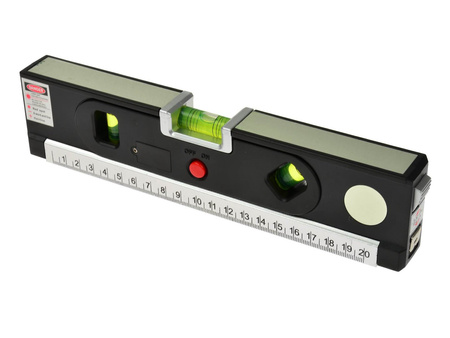 Poziomica laserowa podświetlana z miarą 1,5m