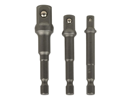 Komplet redukcji do nasadek wkrętarki 1/4" 3/8" 1/2"