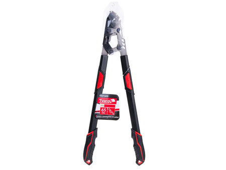 Sekator teleskopowy do gałęzi z przekładnią i ostrzem kowadełkowym 730-970mm 65Mn PTFE