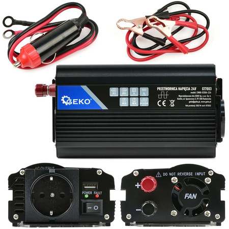 Samochodowa przetwornica napięcia 24V/230V 350W/700W