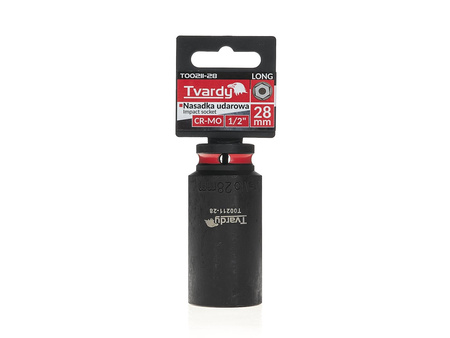 WYTRZYMAŁA NASADKA UDAROWA KRÓTKA 1/2" 29mm CR-MO TVARDY