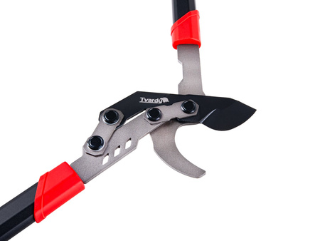 Sekator teleskopowy do gałęzi z przekładnią i ostrzem kowadełkowym 730-970mm 65Mn PTFE