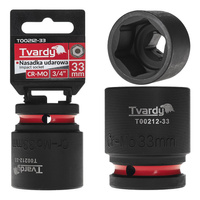 WYTRZYMAŁA NASADKA UDAROWA KRÓTKA 3/4" 33mm CR-MO TVARDY
