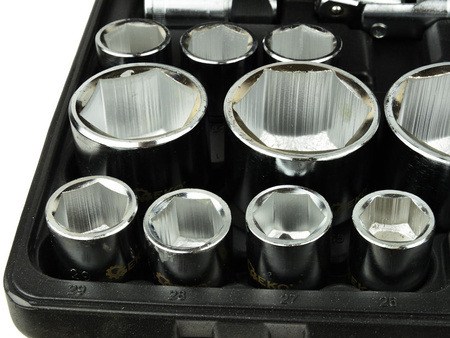 Zestaw kluczy nasadowych 26el. 3/4" 21-65 6-kątne