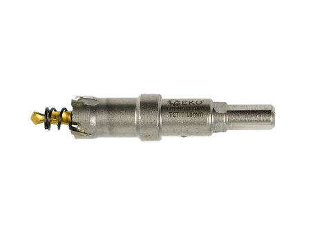 Otwornica widiowa - koronka do metalu 18mm z wiertłem tytanowym (100)