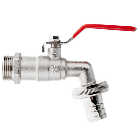 Zestaw – kran 3/4" z wyjściem na GZ 3/4" + wtyk na wąż 3/4" – mauser