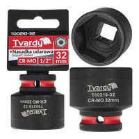 WYTRZYMAŁA NASADKA UDAROWA KRÓTKA 1/2" 32mm CR-MO TVARDY