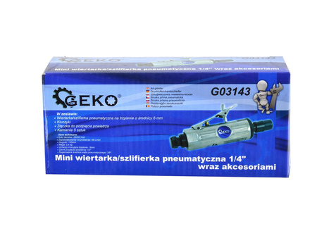 Mini wiertarka/szlifierka pneumatyczna 1/4"  wraz z akcesoriami