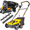Aerator wertykulator elektryczny do trawy trawnika 2w1 kosz 45l 38cm John Gardener
