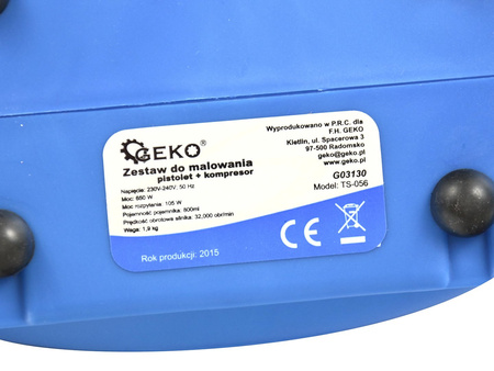 Zestaw do malowania pistolet z kompresorem 650W