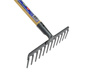 Grabie metalowe 12-zębne oprawione z trzonkiem 130cm