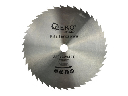 Tarcza do drewna 350x32x40T GEKO