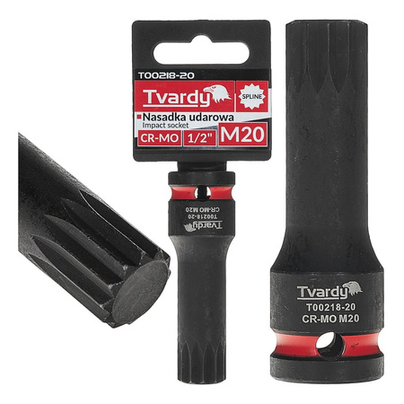 WYTRZYMAŁA NASADKA UDAROWA TRZPIENIOWA TORX T50 1/2” CR-MO TVARDY