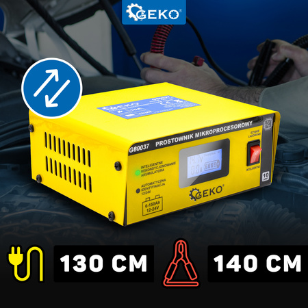 Prostownik mikroprocesorowy LCD 12/24V
