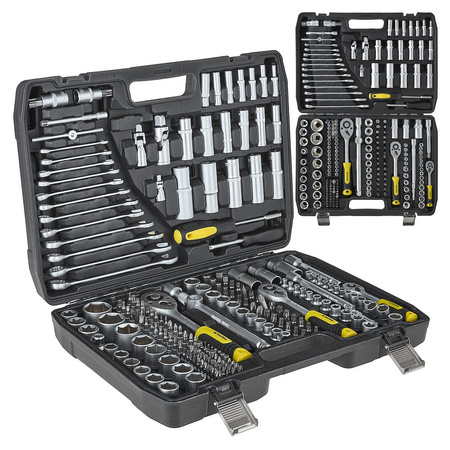 Komplet kluczy nasadowych 216el. 1/4", 3/8" & 1/2"