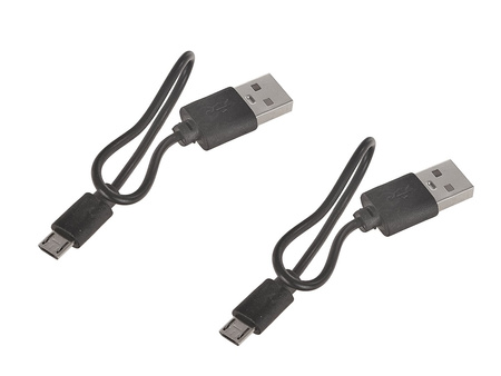 Wodoodporna lampka rowerowa USB IP54 – zestaw przód + tył (120)
